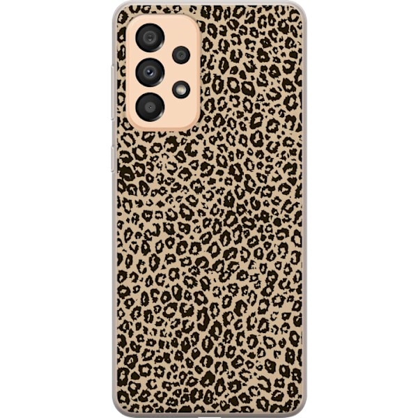 Samsung Galaxy A33 5G Genomskinligt Skal Leopard Mönster