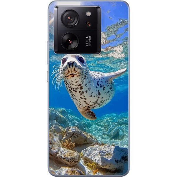 Xiaomi 13T Läpinäkyvä kuori Myynti Meri Uiminen Eläinaihe Luonto Vesimotiivi Sininen Suunnittelu Meriteema Suosittu Motiivi Villieläimet