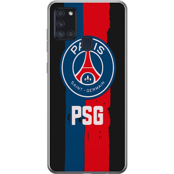 Samsung Galaxy A21s Läpinäkyvä kuori Paris Saint-Germain F.