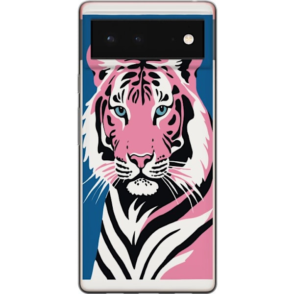 Google Pixel 6 Genomskinligt Skal Thoughtful Tiger