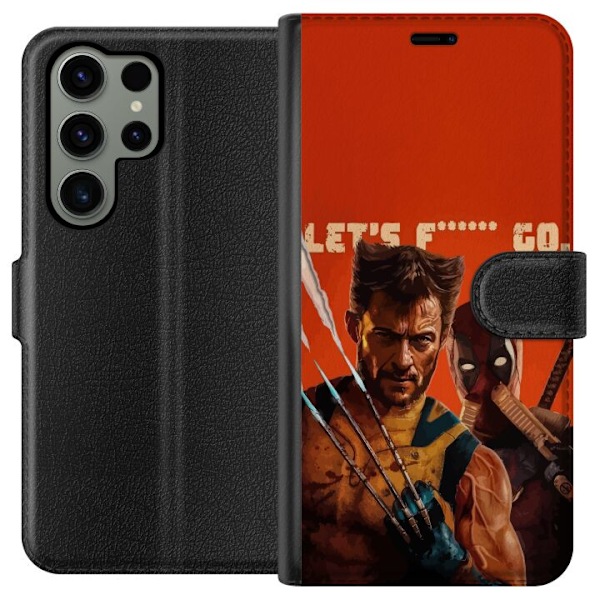 Samsung Galaxy S23 Ultra Lompakkokotelo Deadpool & Wolverine