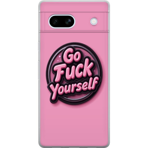 Kompatibelt Mobildeksel til Google Pixel 7a Rosa 3D textposter