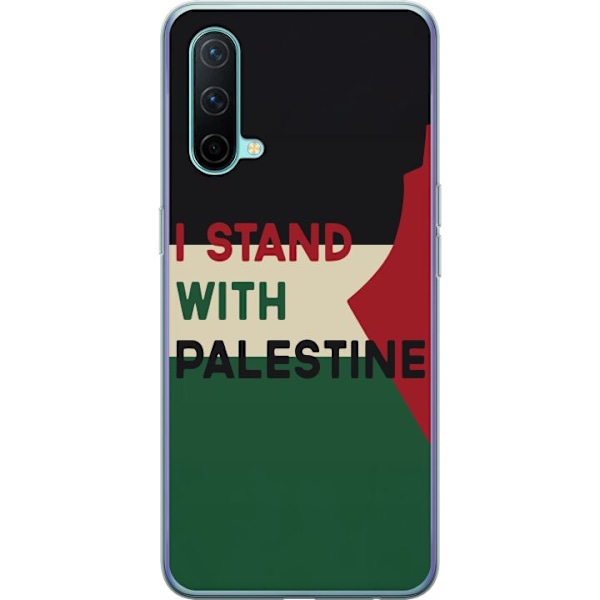 OnePlus Nord CE 5G Genomskinligt Skal Stand with Palestine – solidaritetsdesign med starkt budskap