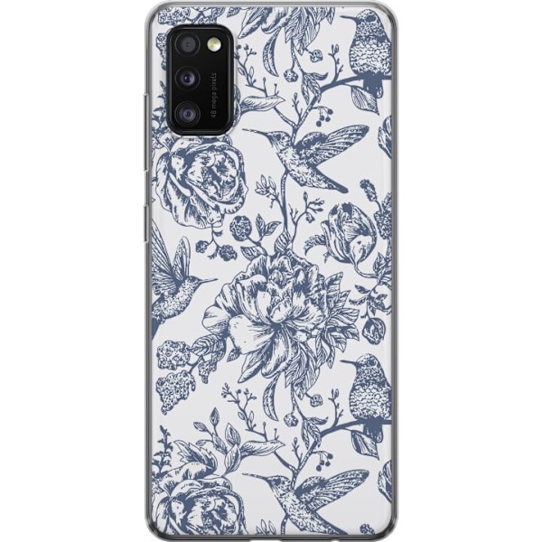 Samsung Galaxy A41 Läpinäkyvä kuori Kukat & Linnut - Romant