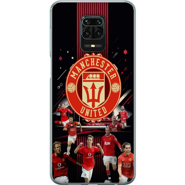 Xiaomi Redmi Note 9 Pro Gennemsigtig cover Manchester United F