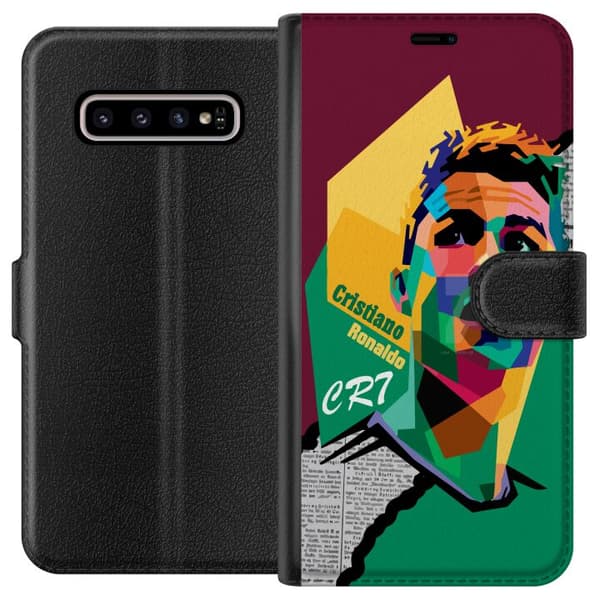 Kompatibelt Lommeboketui til Samsung Galaxy S10+ Ronaldo