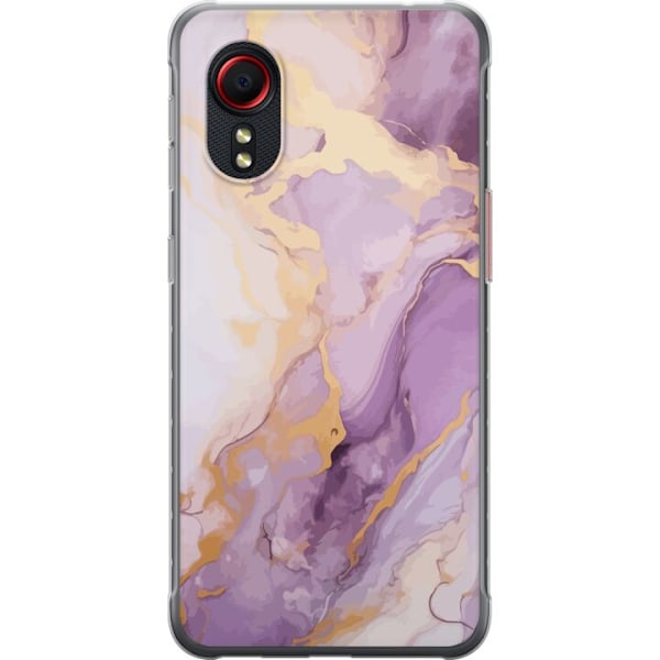 Samsung Galaxy Xcover 5 Läpinäkyvä kuori Marmori Violetti K