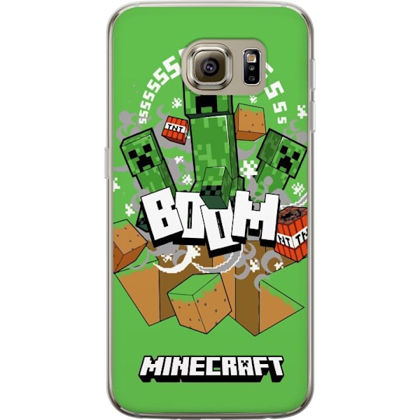 Samsung Galaxy S6 Läpinäkyvä kuori Minecraft Boom