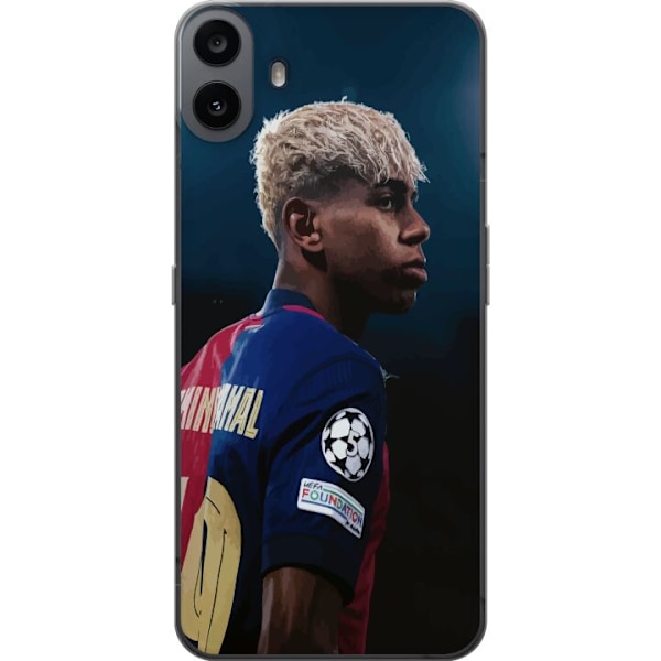 Nothing CMF Phone 1 Läpinäkyvä kuori Lamine Yamal - Barcelonan ihmelapsi fokuksessa
