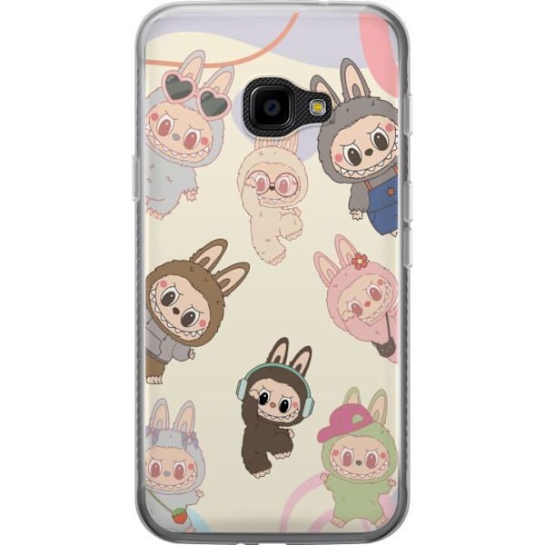 Samsung Galaxy Xcover 4 Läpinäkyvä kuori Labubu Pop Mart Kokoelma Motiivi Figuuri Kokoelma Suunnittelu Suosittu Taidelelu Pop Mart Luova Graafinen