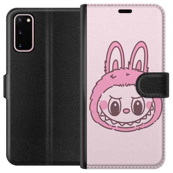 Samsung Galaxy S20 Lommeboketui Labubu Dyrekretsbunnyutgave
