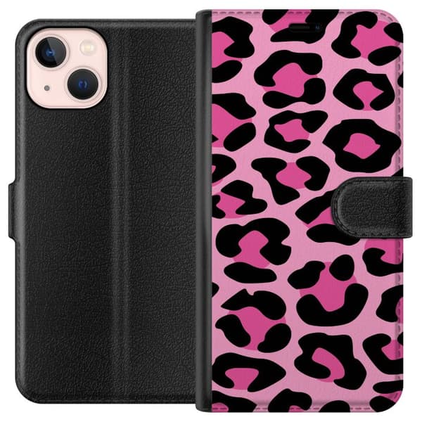 Kompatibelt Plånboksfodral till Apple iPhone 13 mini Rosa Mönster