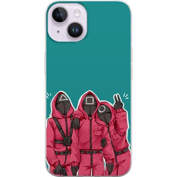 Kompatibelt Mobildeksel til Apple iPhone 14 Squid Game Karaktärer Grafisk Design Seriefigurer Populär