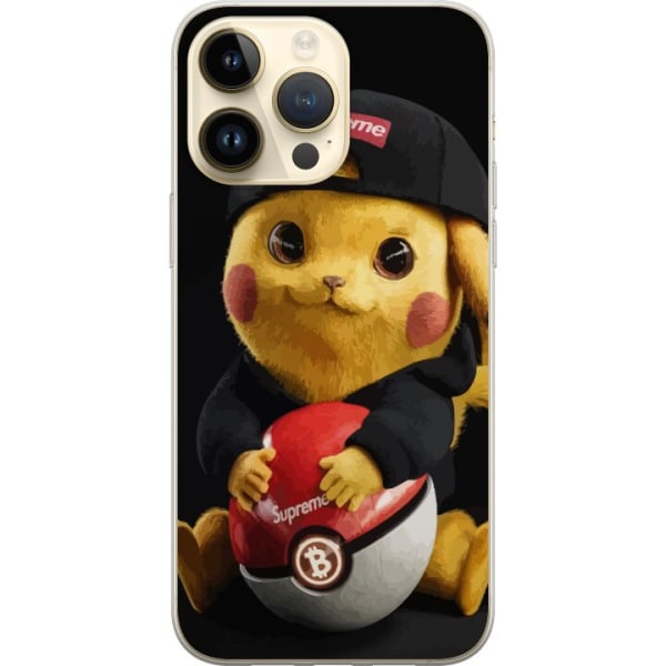 Apple iPhone 15 Pro Max Genomskinligt Skal Pikachu Supreme
