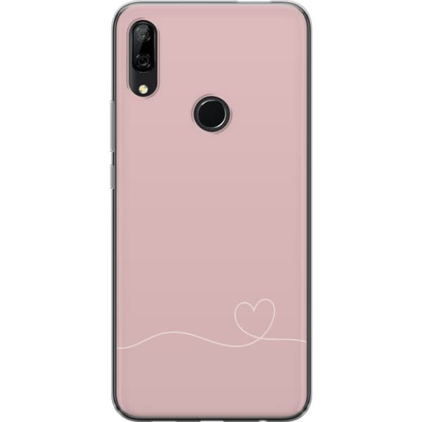Kompatibel Mobilcover til Huawei P Smart Z Lyserød Hjerne Design