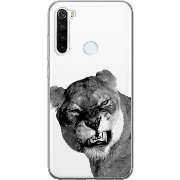 Xiaomi Redmi Note 8 Läpinäkyvä kuori Leijona Taiteellinen Eläinaihe Afrikkalainen Tyyli Viidakon Tunnelma Graafinen Suunnittelu Kotikoristeet Elä