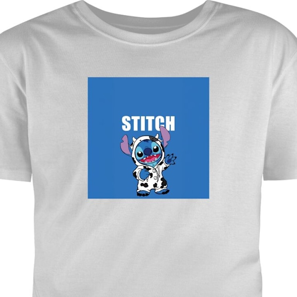 Barn-T-shirt | Bekväm T-shirt för Barn Stitch grå 7-8 År