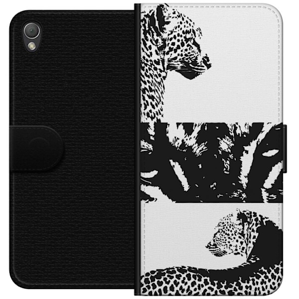 Sony Xperia Z3 Lompakkokotelo Leopard Faces