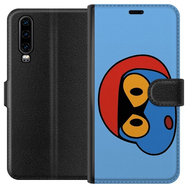 Huawei P30 Tegnebogsetui Bold Bot Head