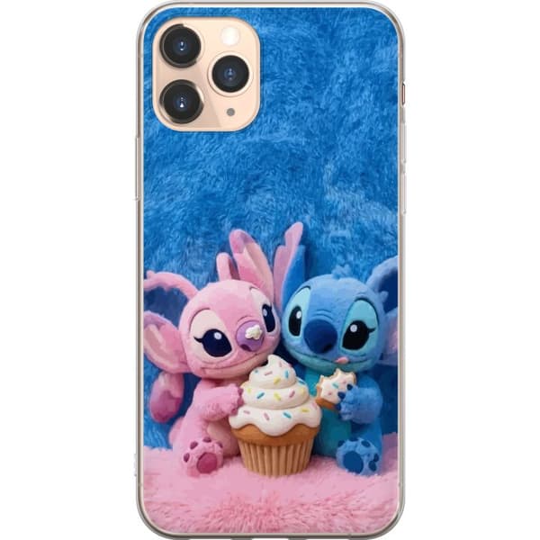 Kompatibel Mobilcover til Apple iPhone 11 Pro Søde blå og lyserøde figurer med stor cupcake og krymmel pink
