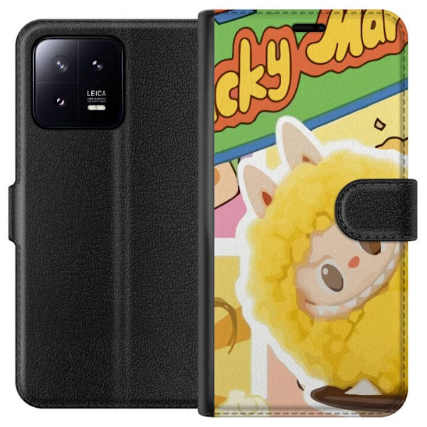 Xiaomi 13 Plånboksfodral Labubu Wacky Mart Pop Mart Serie Samlarfigur Söt Design Populärt Motiv Figurserie Kreativ Art Toy