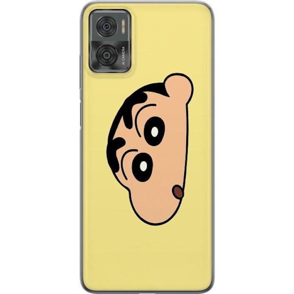 Motorola Moto E22i Gjennomsiktig deksel Peeking Shinchan