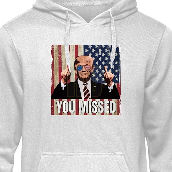 Hoodie til Voksen | Behagelig Hættetrøje Trump grå XL