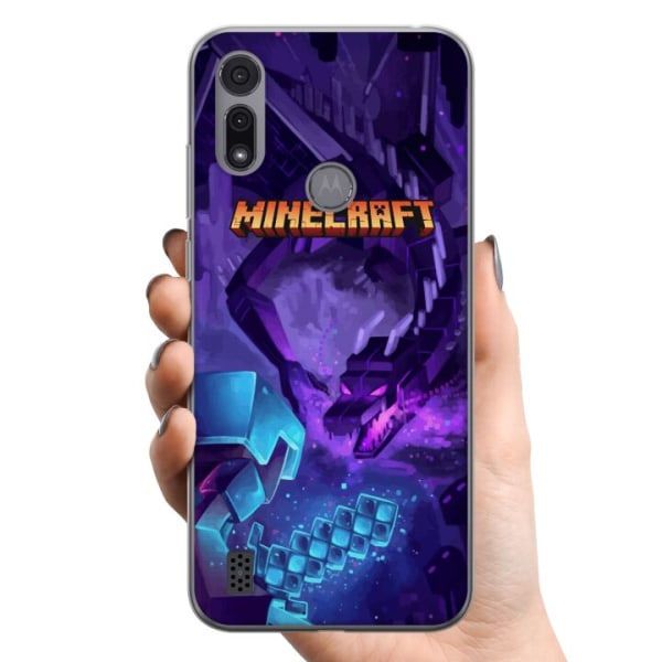 Motorola Moto E6i TPU Mobilcover Minecraft