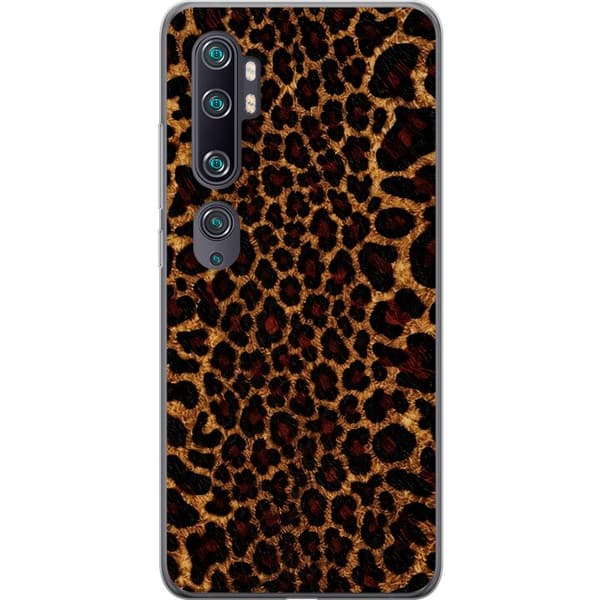 Kompatibelt Mobilskal till Xiaomi Mi Note 10 Wild Leopard brun