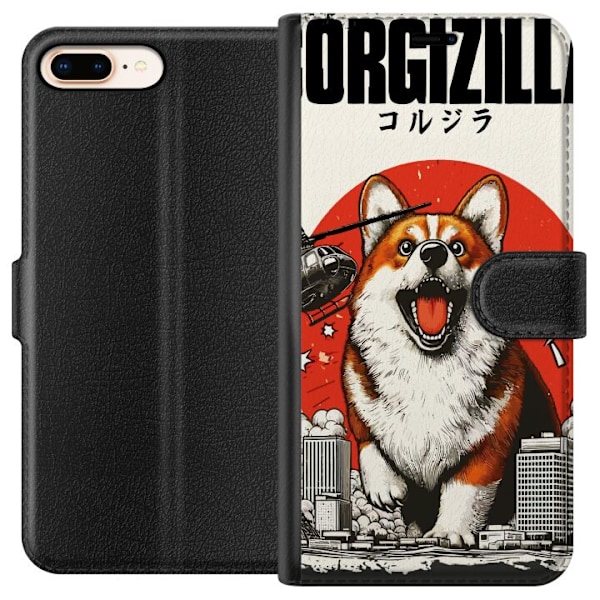 Apple iPhone 7 Plus Lommeboketui Corgizilla