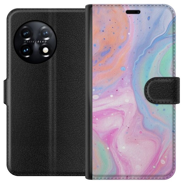 OnePlus 11 Tegnebogsetui Pastelmarmor