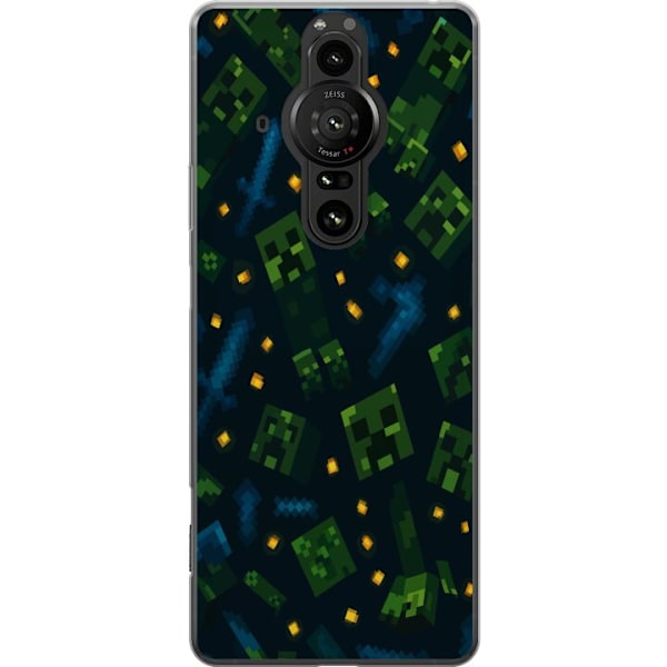 Sony Xperia Pro-I Genomskinligt Skal Minecraft Dungeons Mob