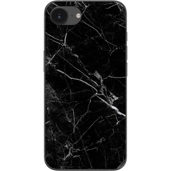 Apple iPhone 16e Gjennomsiktig deksel Sort marmor