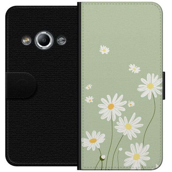 Samsung Galaxy Xcover 3 Plånboksfodral Prästkragar – blomm
