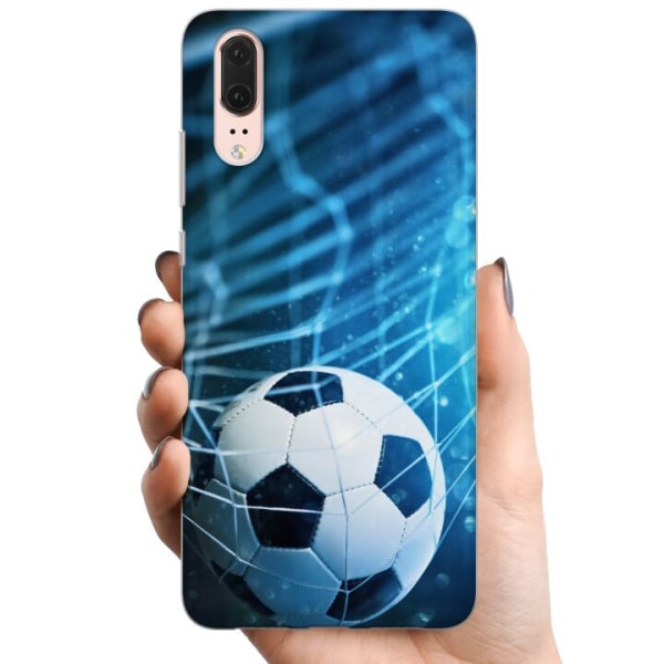 Huawei P20 TPU Mobilcover Fodbold