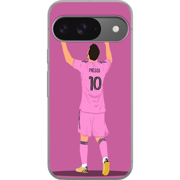 Google Pixel 9 Pro Läpinäkyvä kuori Lionel Messi