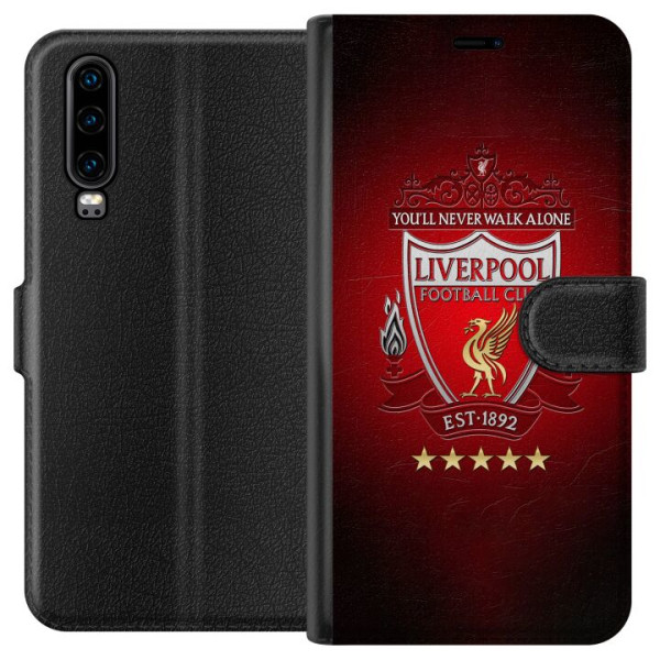 Huawei P30 Lompakkokotelo YNWA Liverpool
