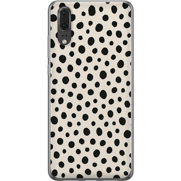 Huawei P20 Läpinäkyvä kuori Dot Dance