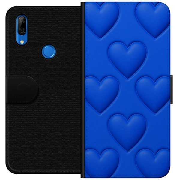 Huawei P Smart Z Tegnebogsetui Blå Hjerter