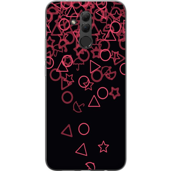 Huawei Mate 20 lite Genomskinligt Skal Squid Game Ikoner Serie Design Populärt TV Spel Ikoner Grafiskt Motiv Asiatisk Trend Dramaserie