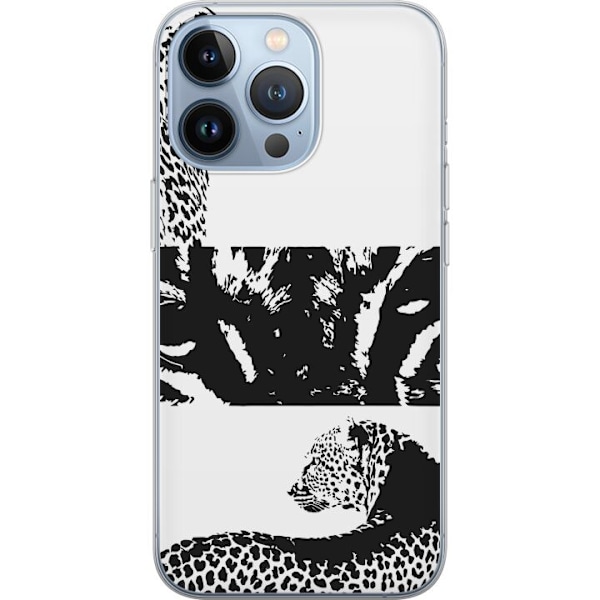 Apple iPhone 13 Pro Läpinäkyvä kuori Leopard Faces