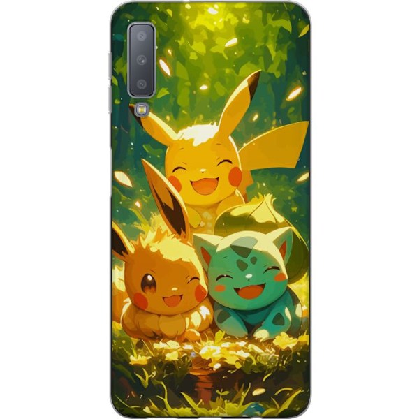 Samsung Galaxy A7 (2018) Gjennomsiktig deksel Pixelmonster spi