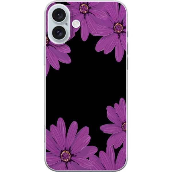 Apple iPhone 16 Plus Gennemsigtig cover Blomsterarrangement