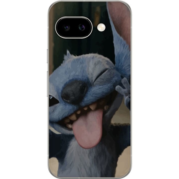 Google Pixel 9a Gjennomsiktig deksel Stitch Søt Alien - Blå