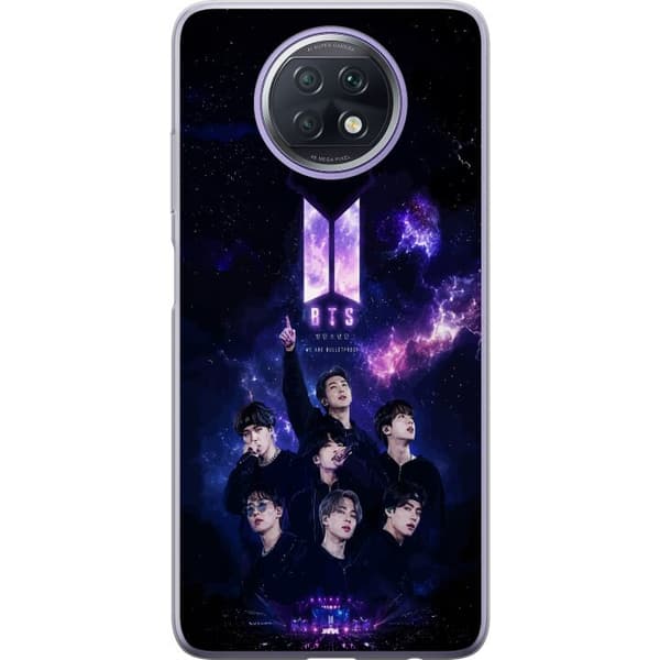 Kompatibelt Mobilskal till Xiaomi Redmi Note 9T BTS lila