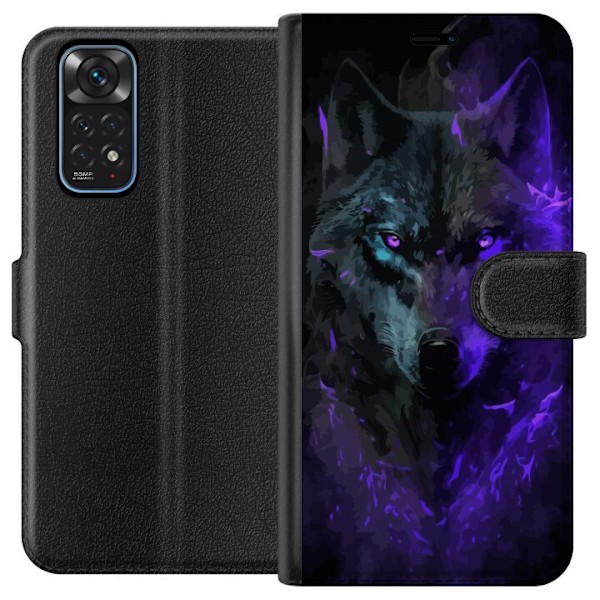 Xiaomi Redmi Note 11 Tegnebogsetui Ulven Lilla