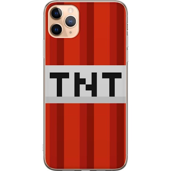 Apple iPhone 11 Pro Max Läpinäkyvä kuori Minecraft TNT