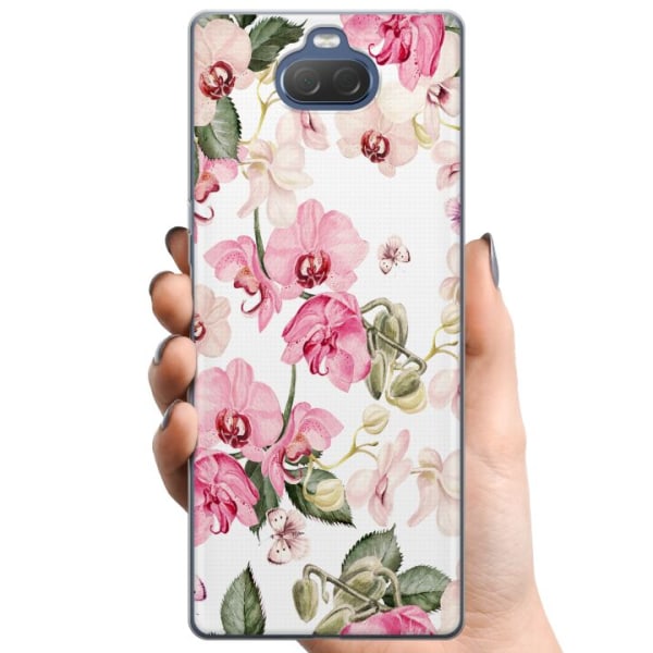Sony Xperia 10 TPU Mobilcover Blomster