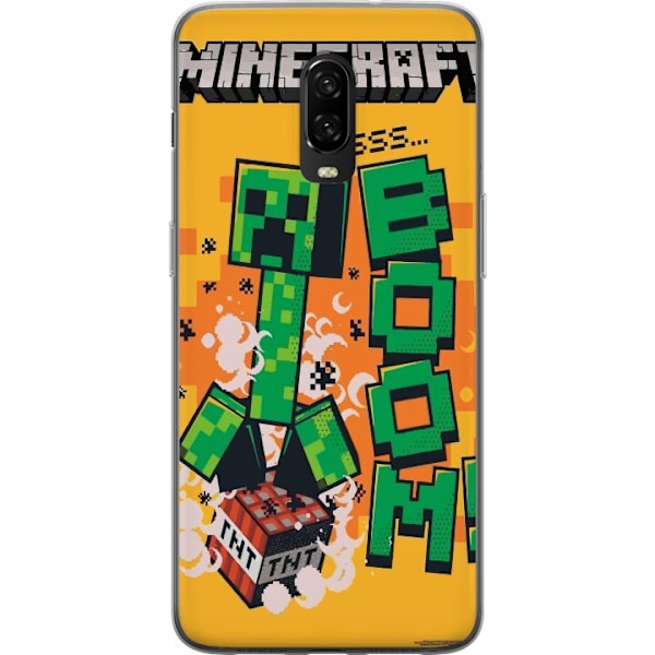 OnePlus 6T Genomskinligt Skal Minecraft Boom