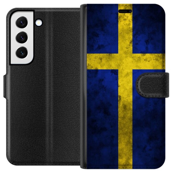 Samsung Galaxy S22 5G Tegnebogsetui Sverige Flag